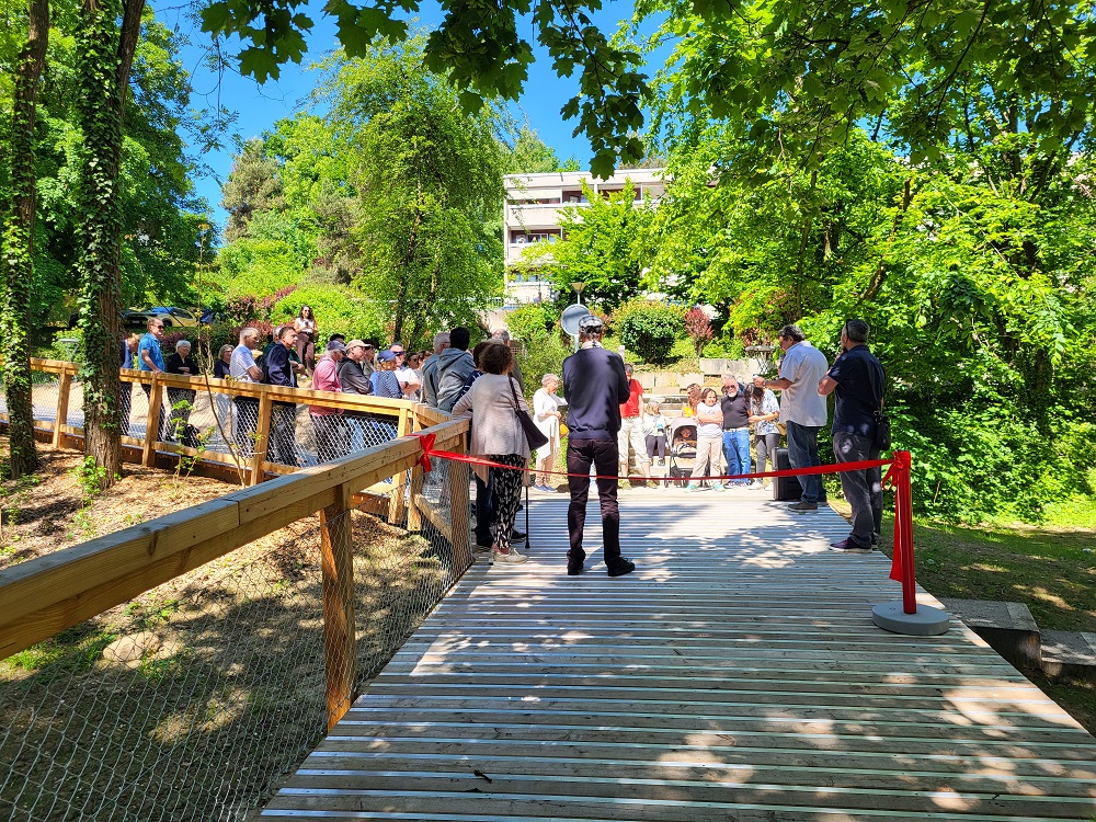 Inauguration du nouveau cheminement reliant les chemins du Stand, des Vignes et des Crêts