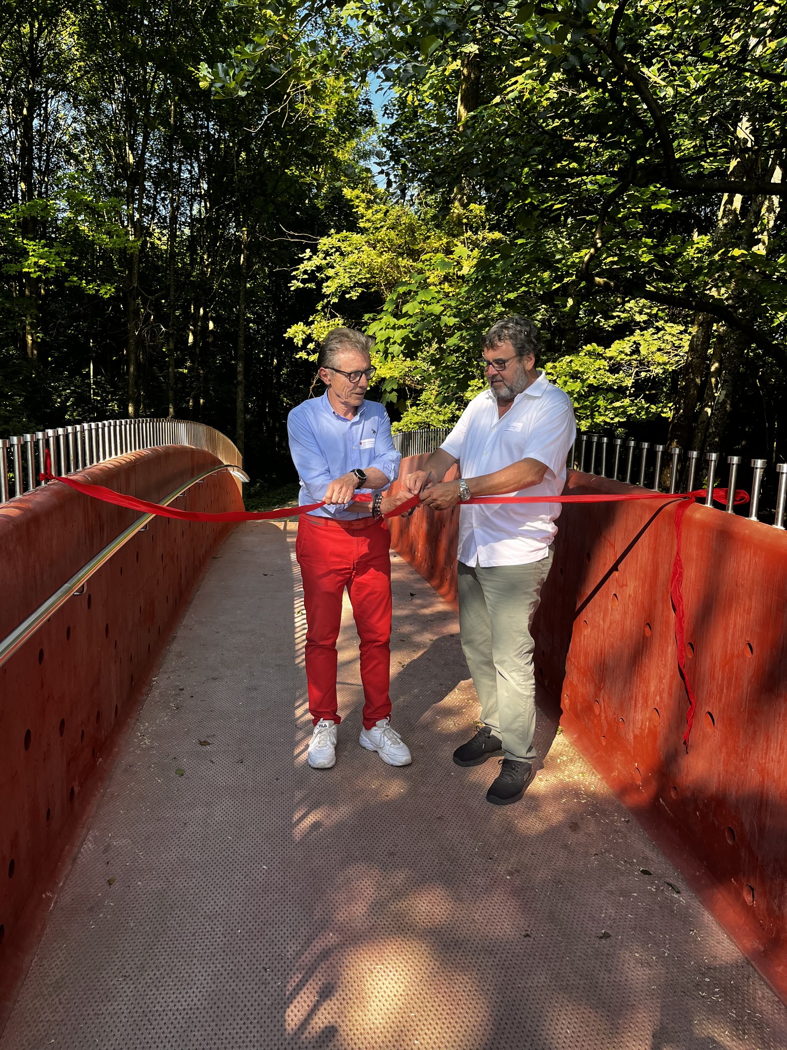 Inauguration passerelle Pont Rouge