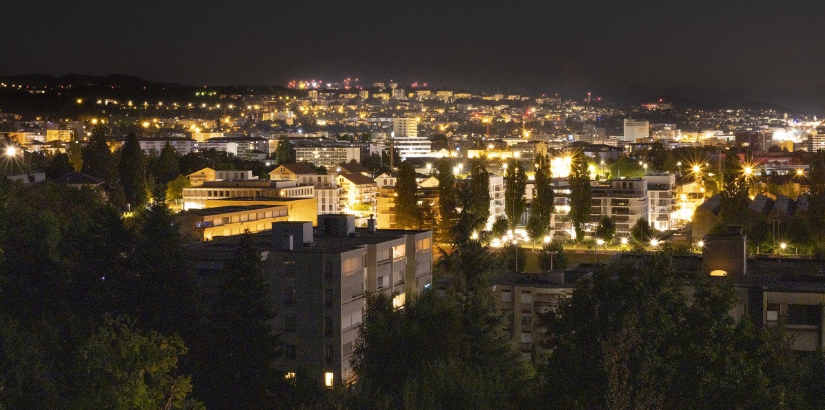 Vue depuis le chemin des Crêts - Allumé