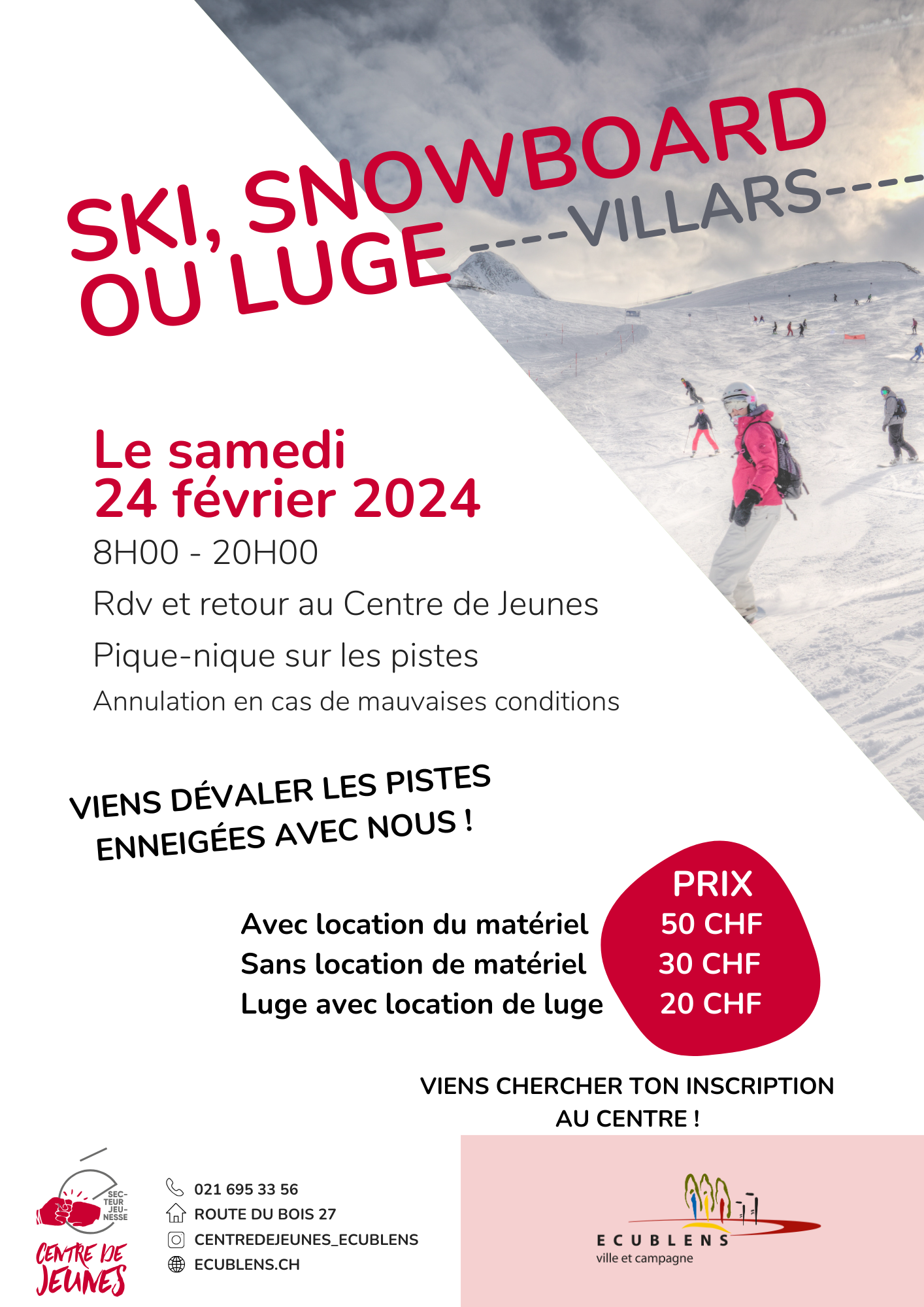 2024 02 24 sortie Ski, snow ou luge 