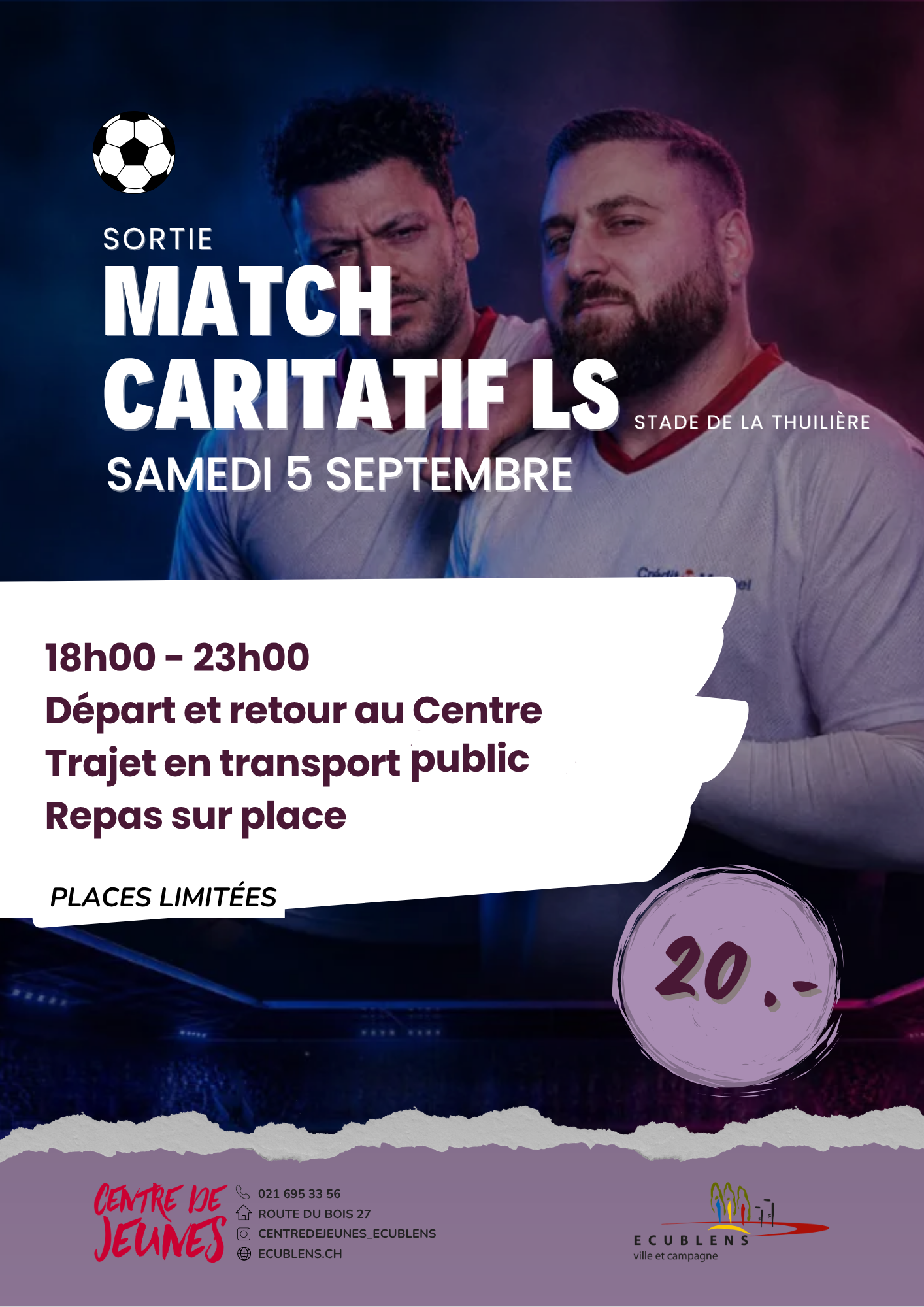 2026 09 05 sortie match caritatif LS