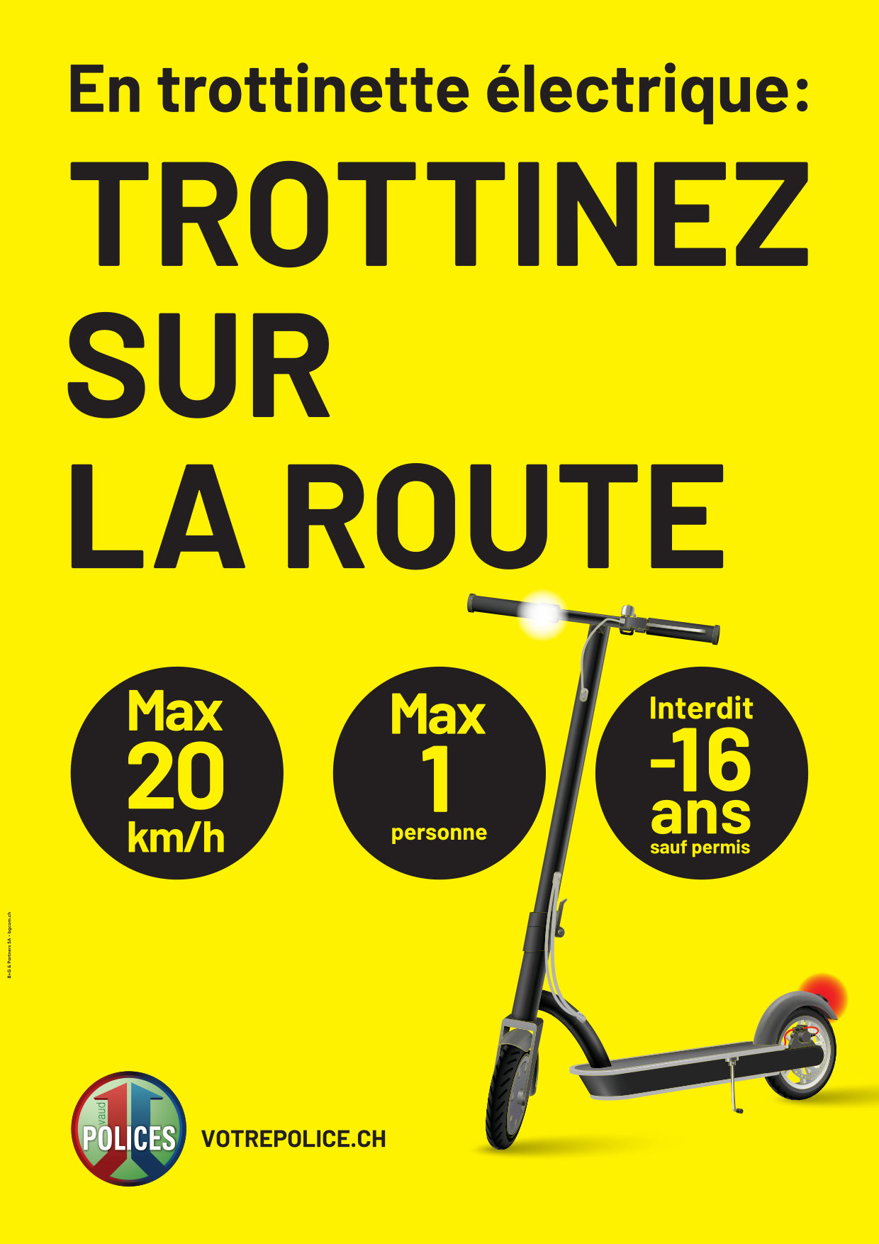 Trottinez sur la route