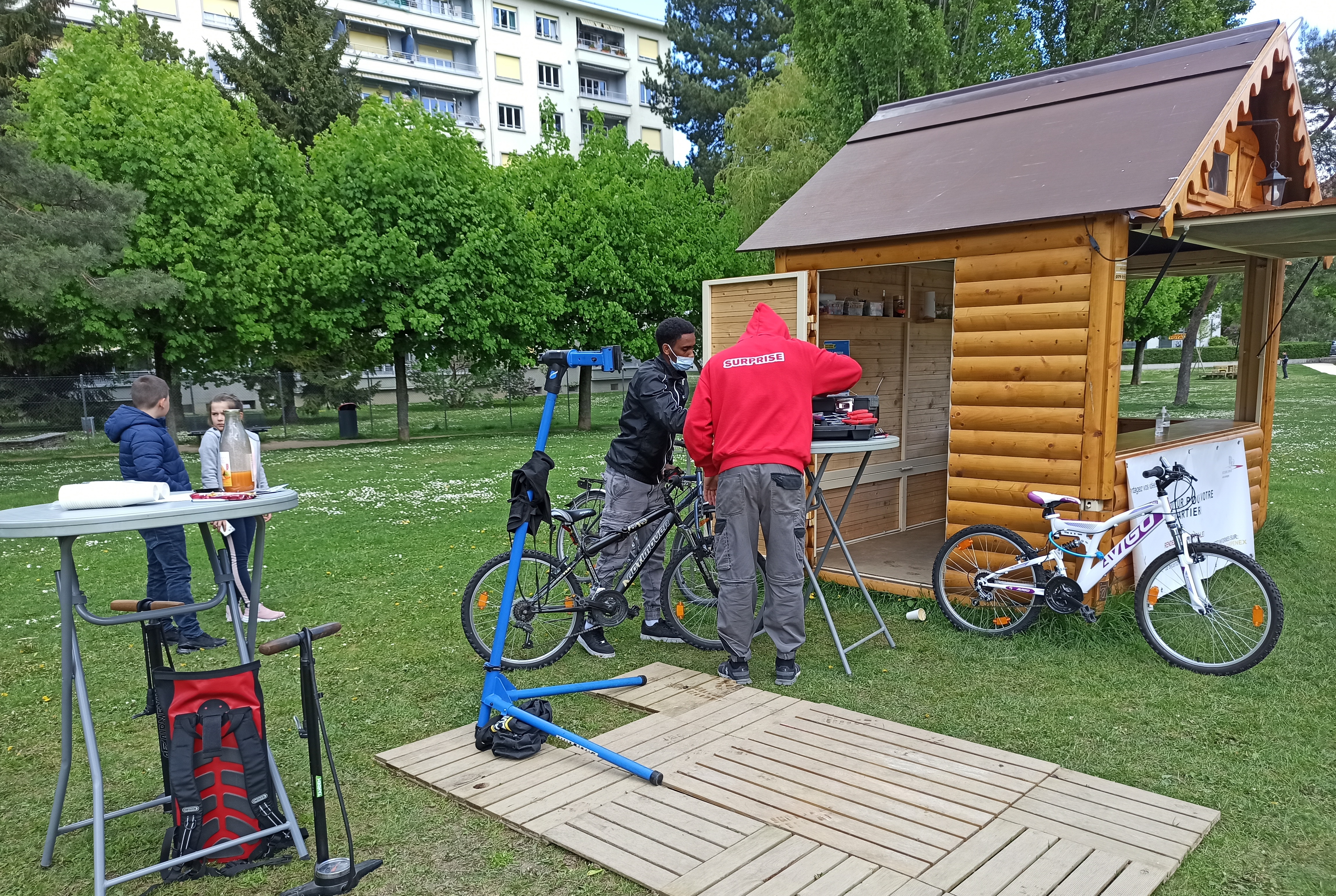 Atelier réparation de vélos