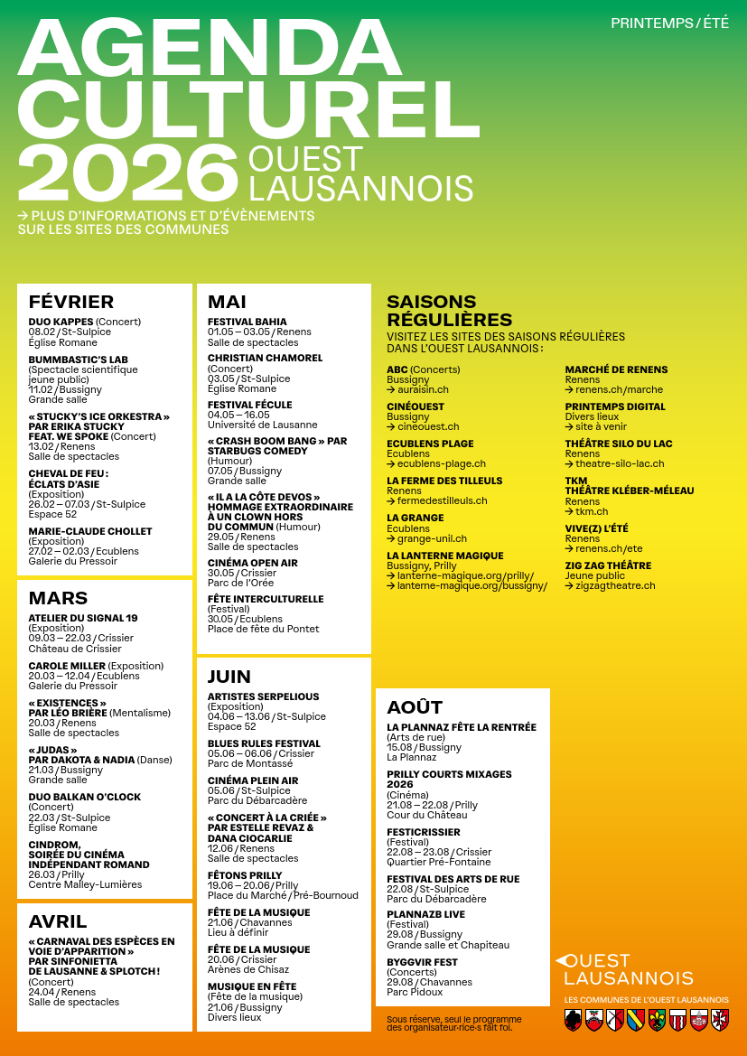 Agenda culturel 2026 03 24