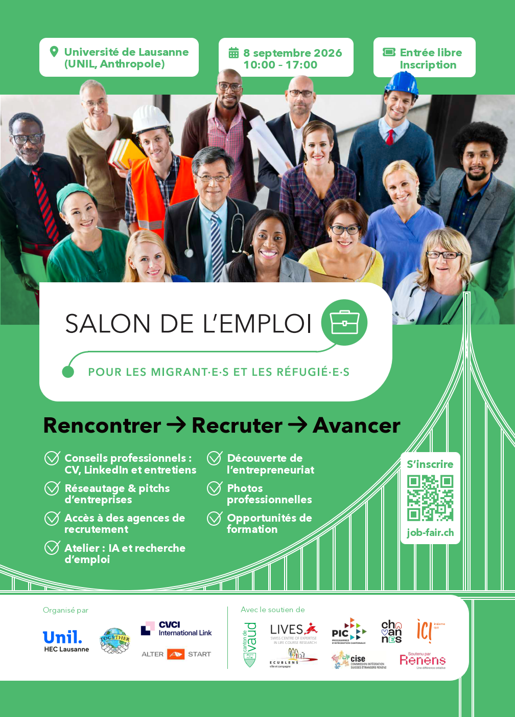 Salon emploi migrants refugiés 2026